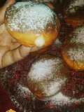 Custard filled donuts