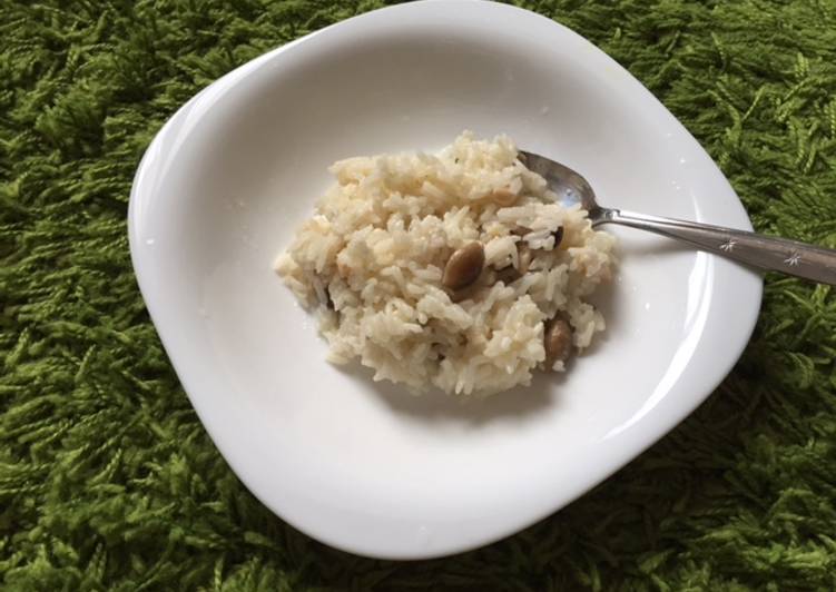 blue cheese risotto with shimeji
