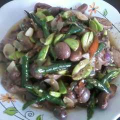 รูปของ Jantung ayam pete cabe ijo 