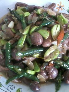 Foto resep Jantung ayam pete cabe ijo 