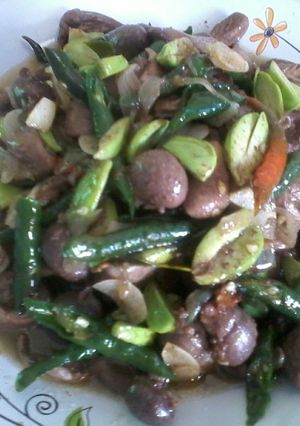 Foto resep Jantung ayam pete cabe ijo 