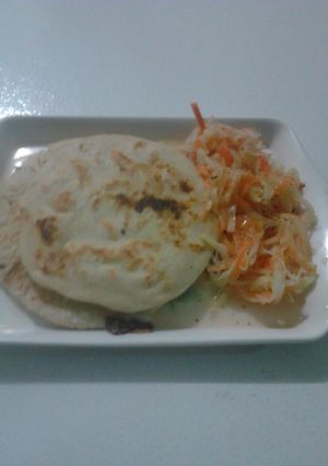 Una foto de Pupusas Salvadoreñas, hechas pr una Catracha (Hondureña)