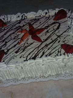 Una foto de Postre de frutillas
