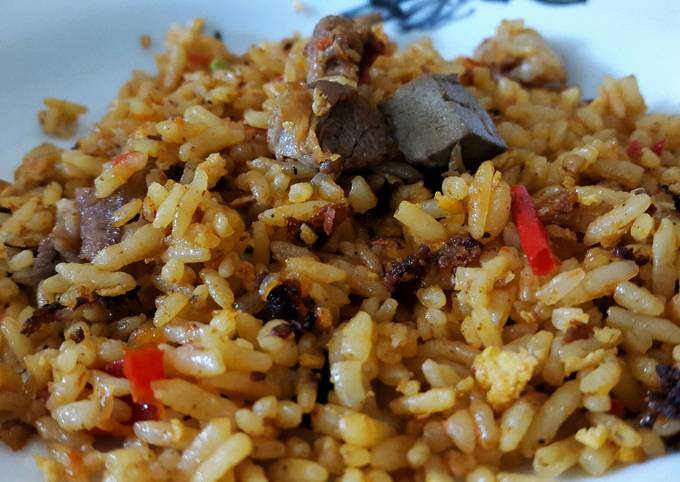 Anti Ribet, Membuat NASI GORENG KAMBING BUMBU ULEKAN Rumahan