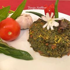 A picture of Stir fry Karmata bhaji.