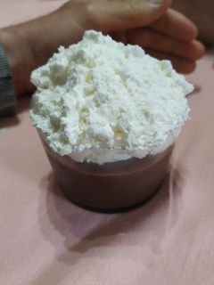 Una foto de Flan de chocolate y nata