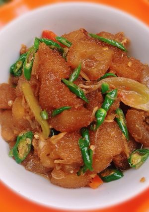 Foto resep Oseng kikil cabe ijo