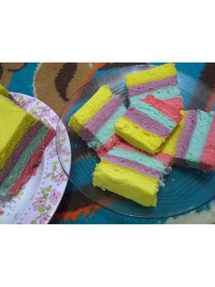 Foto resep Rainbow bolu kukus