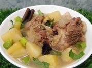 Gambar daging iris tipis kentang