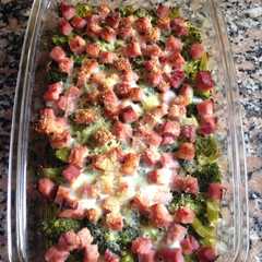 Una foto de "Tarta de Brocoli&Jamon, sin Masa"