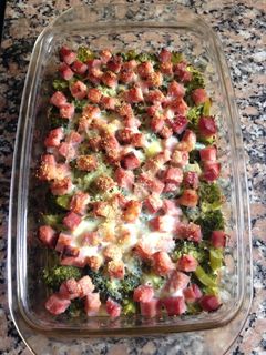 Una foto de "Tarta de Brocoli&Jamon, sin Masa"