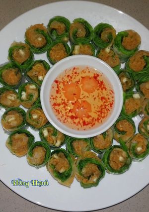 Hình của món Bì Cuốn Chay.