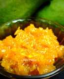 Sweet and Sour Mango Pickle - Chundo Gujarati Pickle