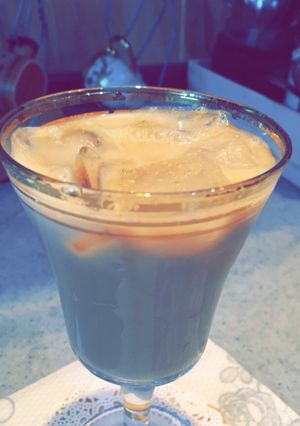 صورة لوصفة سبانش لاتيه (لذيذ ويسرسح 😋)