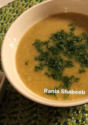 صورة لوصفة شوربة عدس دايت 🍀💛