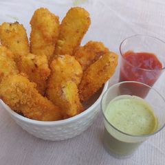 A picture of Baby corn Finger Fritters.