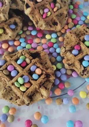 Une photo de Gaufres cookie pecan