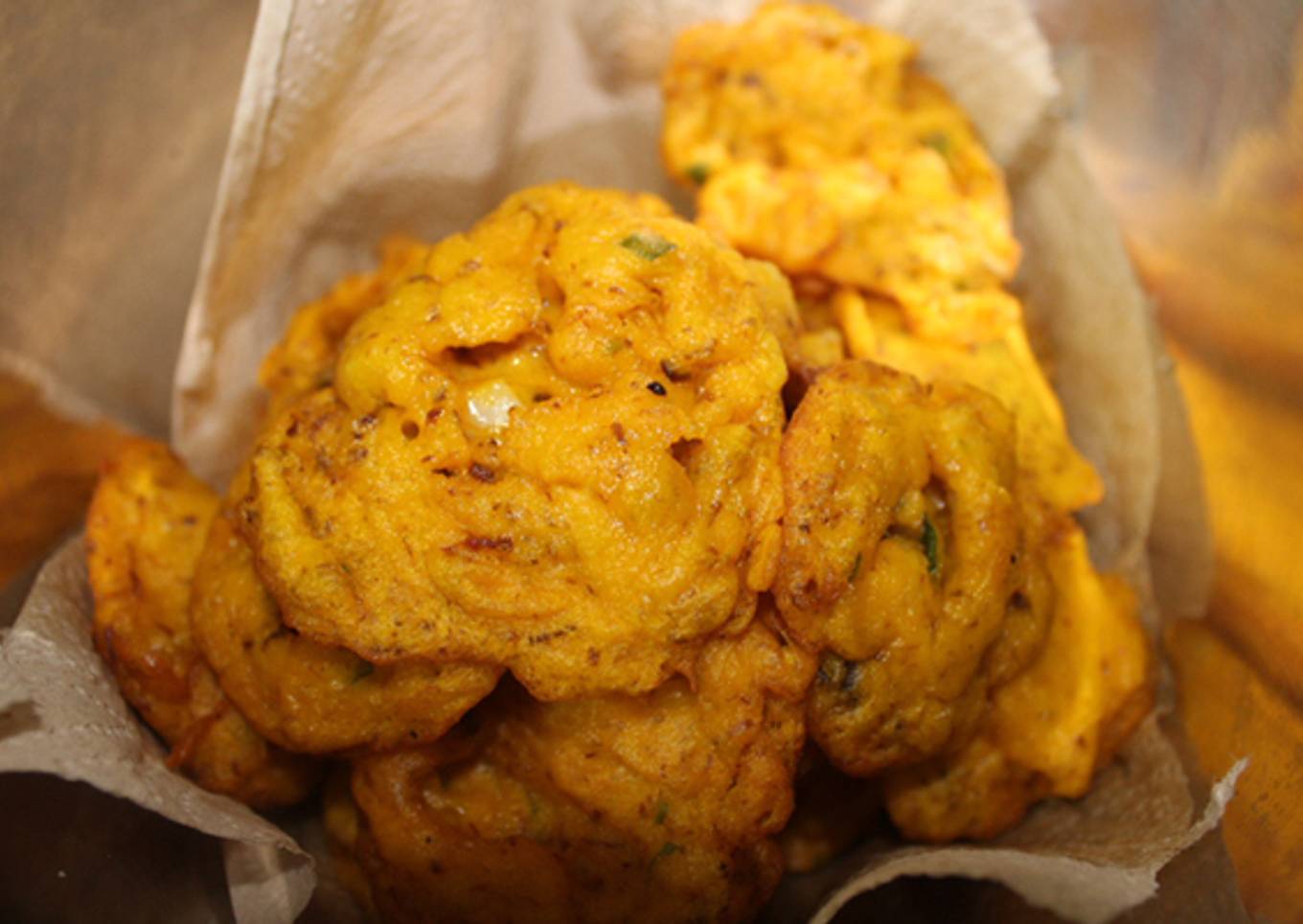 Tortitas de calabaza con cecina y ajo