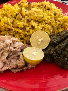 عکسی از دستور پلو چشم بلبلی به همراه تن ماهی و حشو