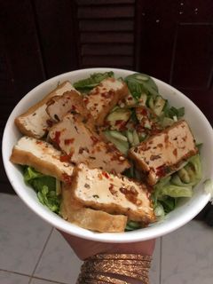 Hình của món Bún đậu hủ nước tương.