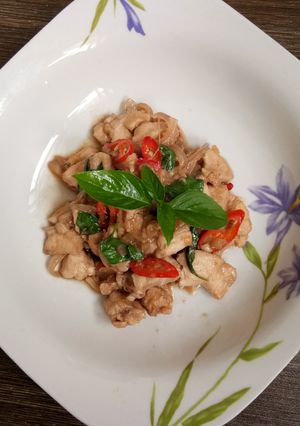 Gambar Ayam pad krapow #munahmasak