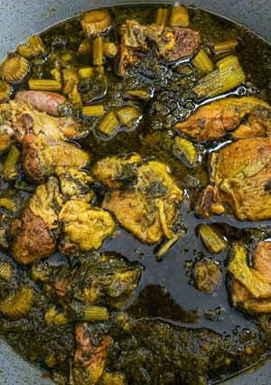 عکسی از دستور خوراک کرفس و گوشت