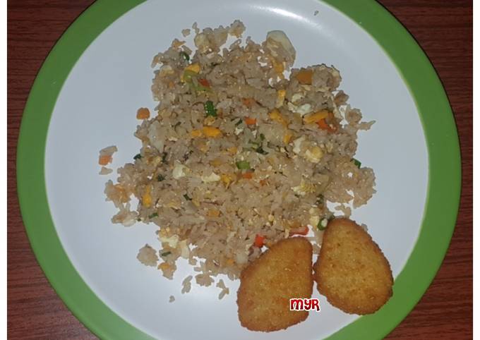 Cara Membuat Nasi Goreng Saus Tiram Pedas Praktis