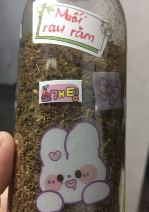 Hình của món Muối rau răm.