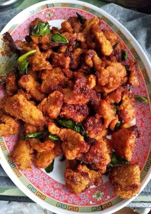 รูปของ ผัดพริกแกงไก่กรอบ (ประหยัด ง่าย)