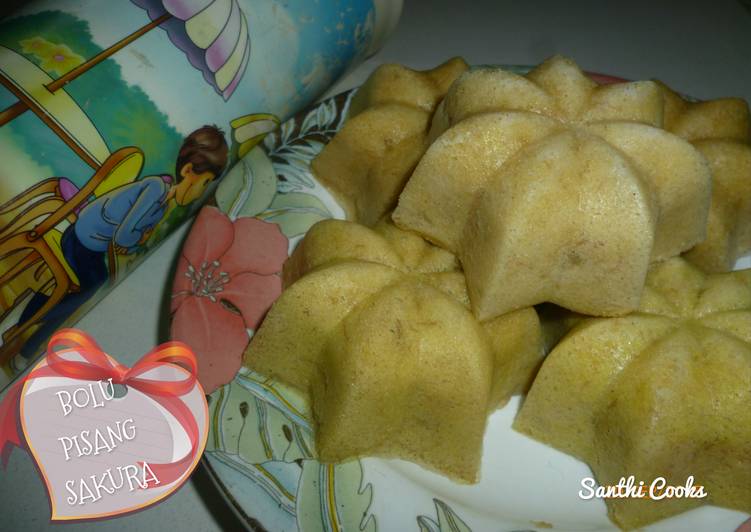 Resep BOLU PISANG SAKURA yang Enak Banget