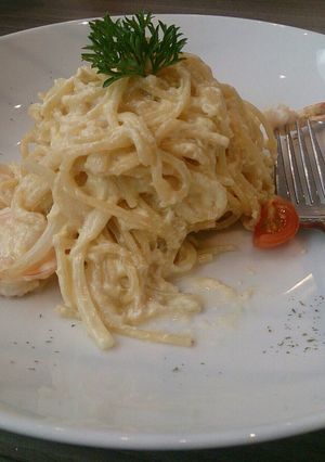 Foto resep Spaghetti Saus Carbonara 