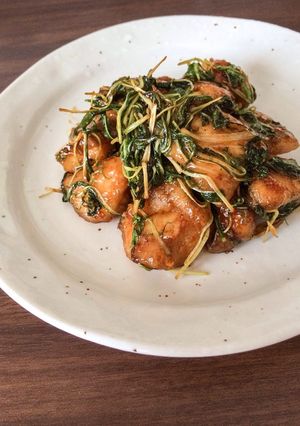 A picture of Quick Teriyaki Chicken and Mizuna Stir-Fry.