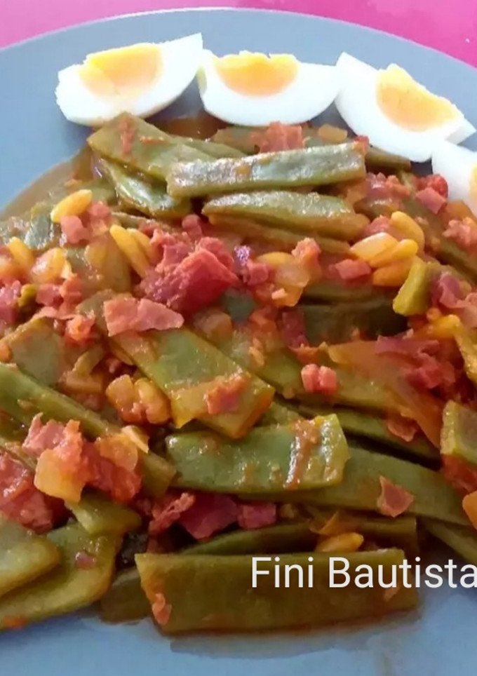 Una foto de Judías en salsa de tomate (bajocas)