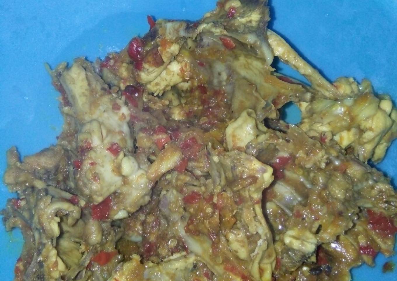 Balungan ayam balado endess.