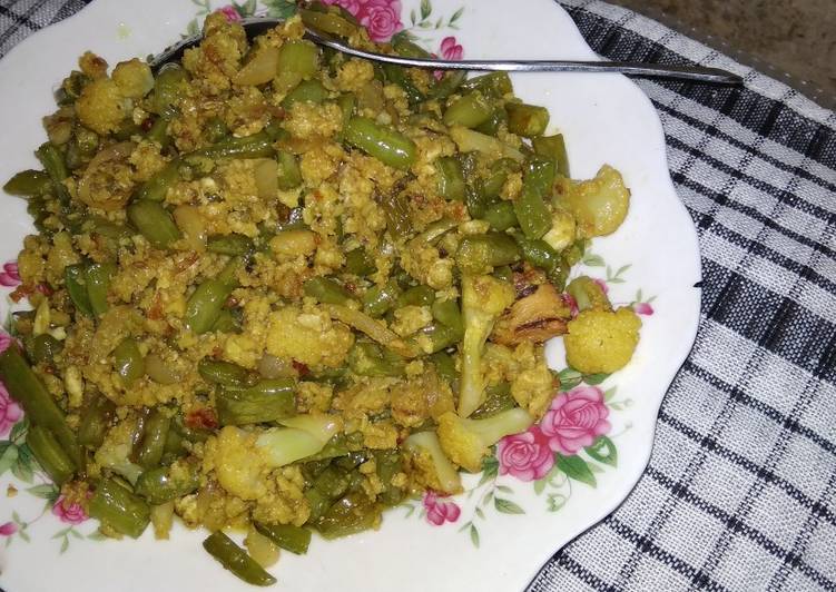 Cara termudah Mempersiapkan 13. Orak arik buncis bumbu kuning Legit dan