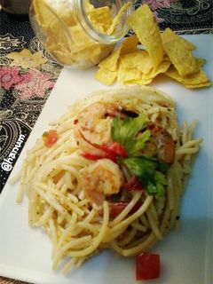 Foto resep Aglio Olio Prawn