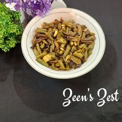 A picture of Methi and Beans Fry.