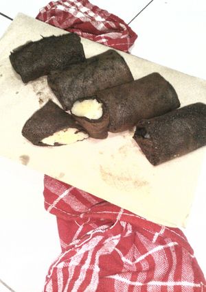 Foto resep Dadar coklat isi vla jeruk
