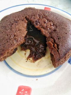 Foto resep Choco lava ( no mixer & no oven )