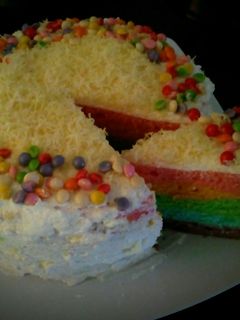 Foto resep Rainbow Cake Kukus