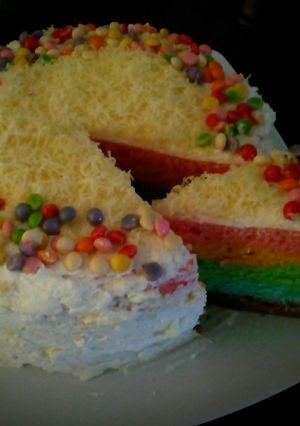 Foto resep Rainbow Cake Kukus