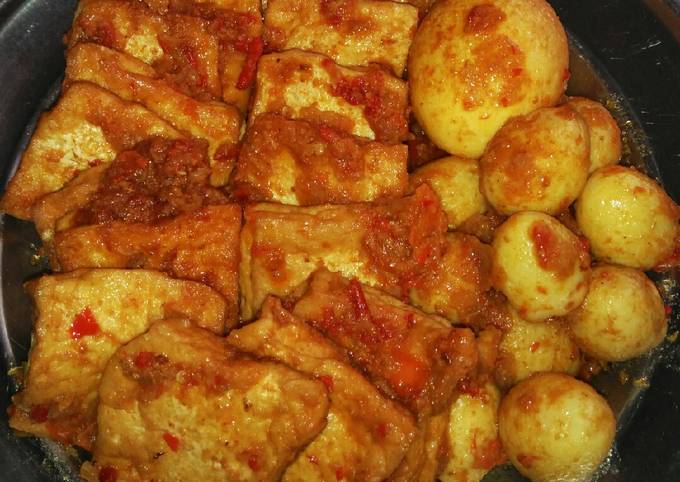 Resep: Telur bumbu bali (Plus tahu) Irit Untuk Jualan