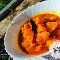 Ambal (Pumpkin curry) A picture of Ambal (Pumpkin curry).