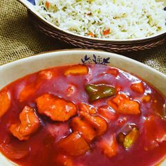 Chicken shashlik A picture of Chicken shashlik.