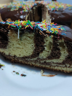 Una foto de Torta estilo Zebra