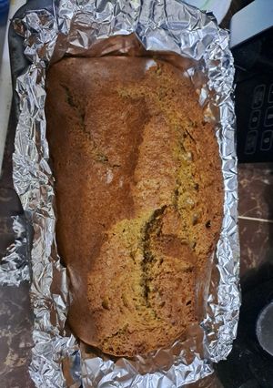 A picture of Blended carrot cake.