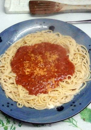 A picture of My Spaghetti Bolognase.