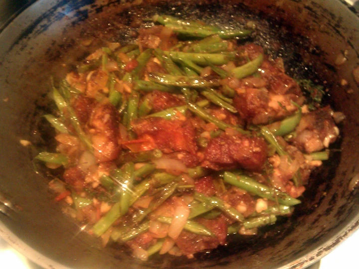 Easy Way Make Recipe green beans with pork. that is Really Delicious, So Delicious}