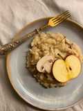 Apple, Mushroom, and Rosemary Risotto