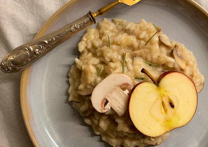 Modo semplice a Fai  Ultimate Risotto di mele, funghi e rosmarino